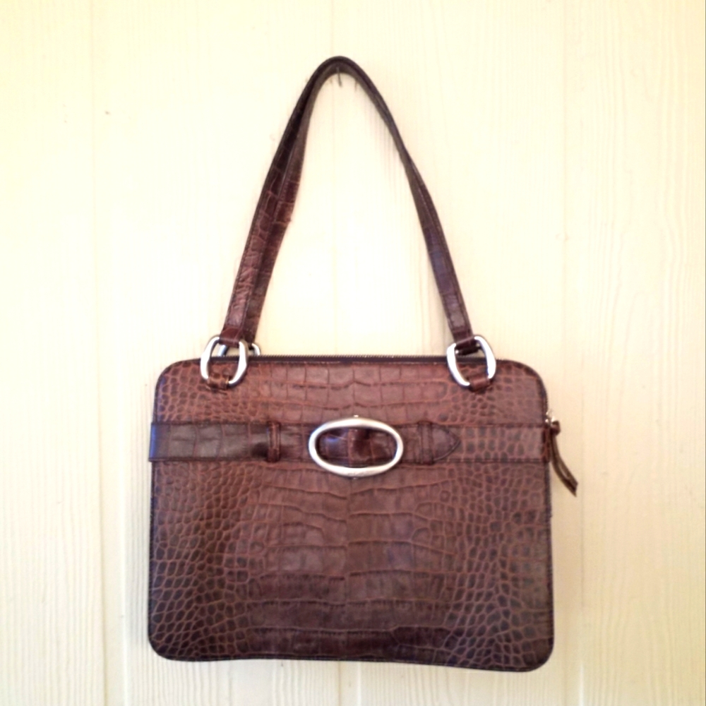Brown Handbag Purse by Tosca Blu Vintage